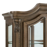 Madison Park Hutch with LED in Walnut - Tampa Furniture Outlet
