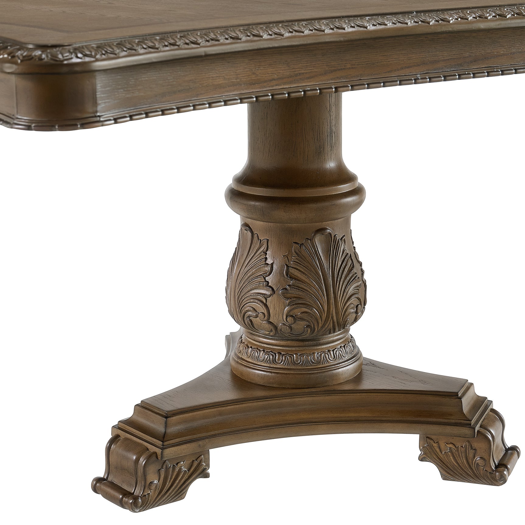 Madison Park Rectangular Dining Table with 2 18" Leaves in Walnut - Tampa Furniture Outlet