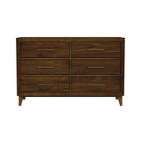 Malia 6-Drawer Dresser in Walnut - Tampa Furniture Outlet
