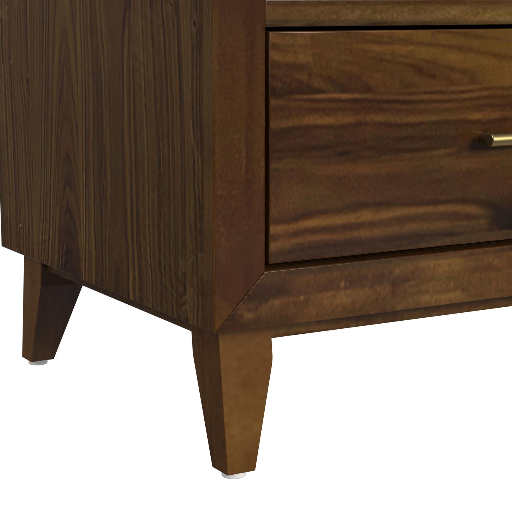 Malia Dresser and Topper in Walnut - Tampa Furniture Outlet