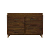 Malia Dresser and Topper in Walnut - Tampa Furniture Outlet