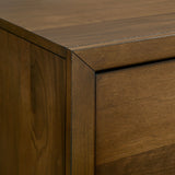 Malibu 6-Drawer Dresser & Mirror in Walnut