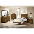 Malibu Twin Panel Bed in Walnut – SKU MC400TB | Elements