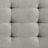 Malibu Bench with Grey Fabric in Walnut - Tampa Furniture Outlet