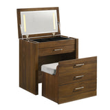 Malibu Dressing Table in Walnut - Tampa Furniture Outlet