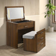 Malibu Dressing Table in Walnut – SKU V-4650-5-VN | Elements