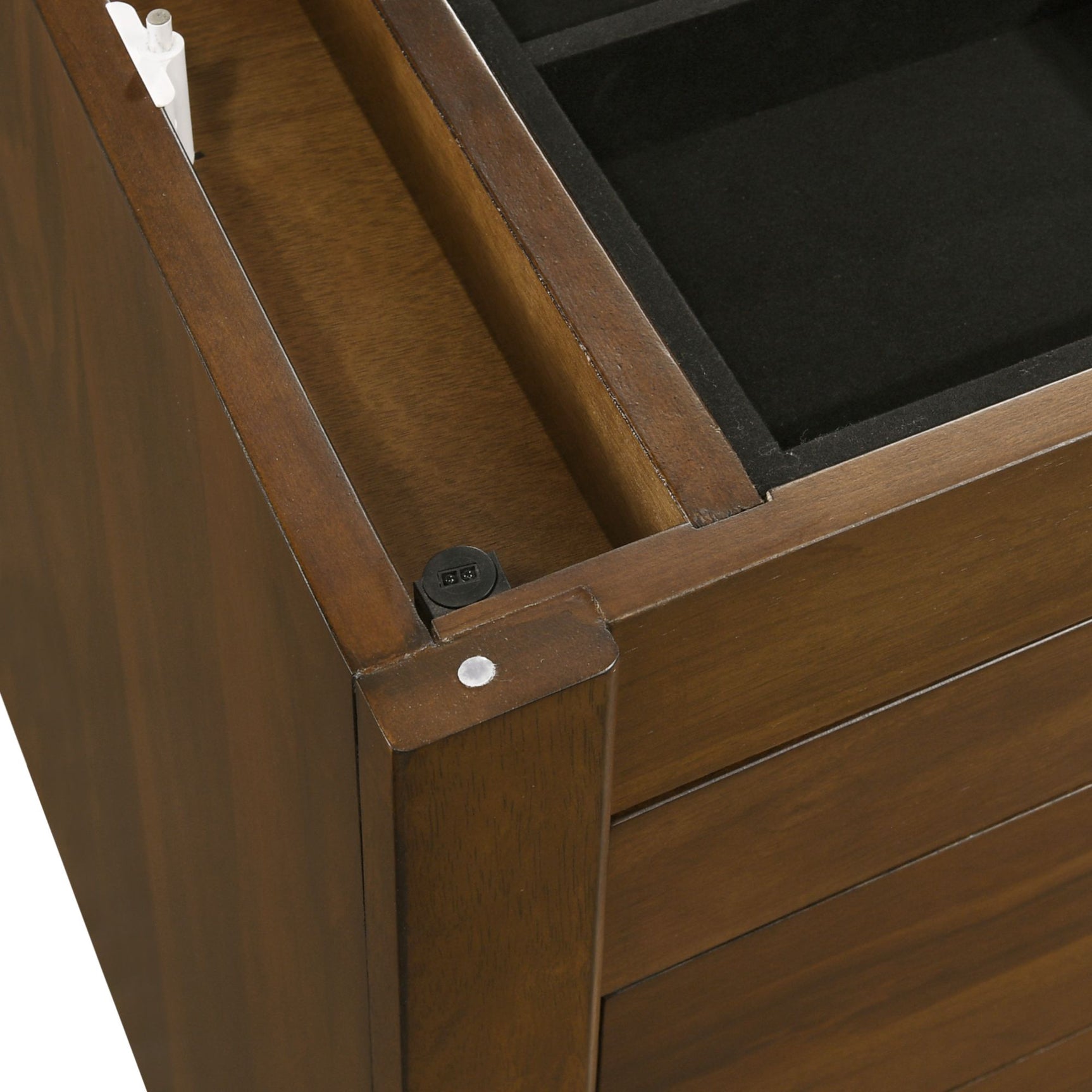 Malibu Dressing Table in Walnut - Tampa Furniture Outlet