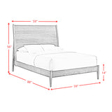 Malibu Full Panel Bed in Walnut
