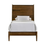 Malibu Twin Panel Bed in Walnut