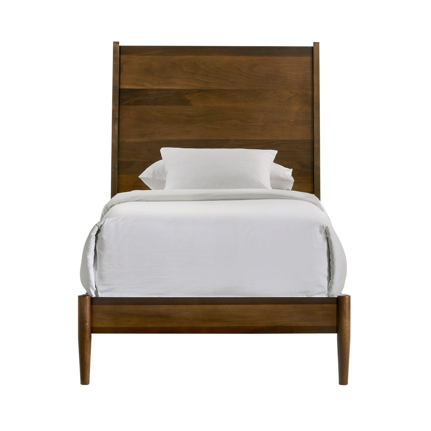 Malibu Twin Panel Bed in Walnut