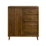 Malibu 4-Drawer Chest in Walnut - Tampa Furniture Outlet