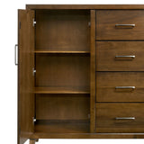 Malibu 4-Drawer Chest in Walnut - Tampa Furniture Outlet