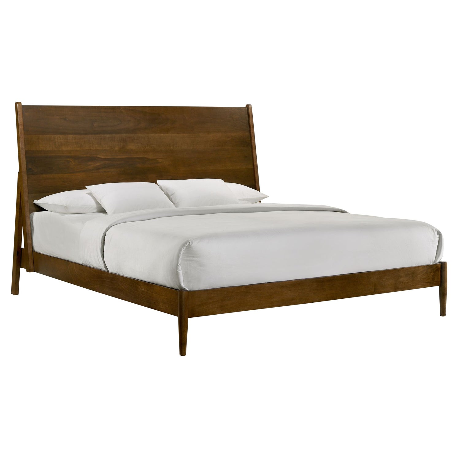 Malibu King Panel Bed in Walnut - Tampa Furniture Outlet