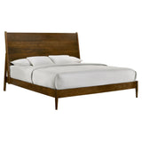 Malibu King Panel Bed in Walnut - Tampa Furniture Outlet
