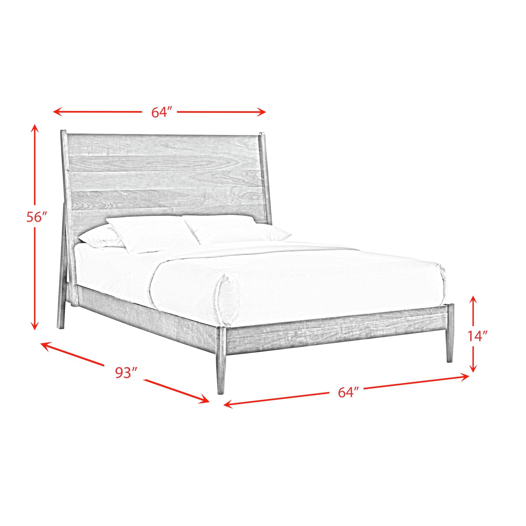 Malibu Queen Panel Bed in Walnut - Tampa Furniture Outlet
