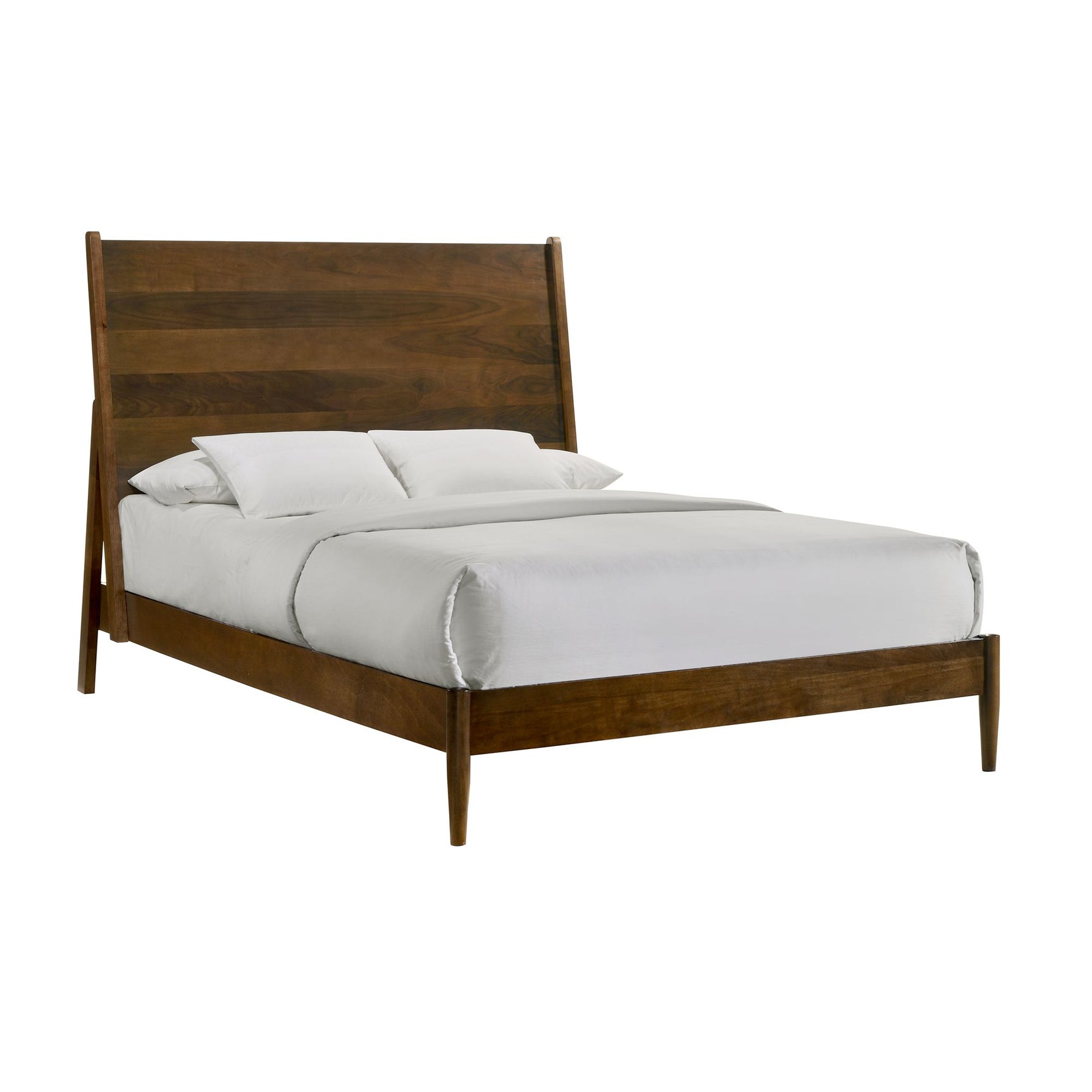 Malibu Queen Panel Bed in Walnut - Tampa Furniture Outlet
