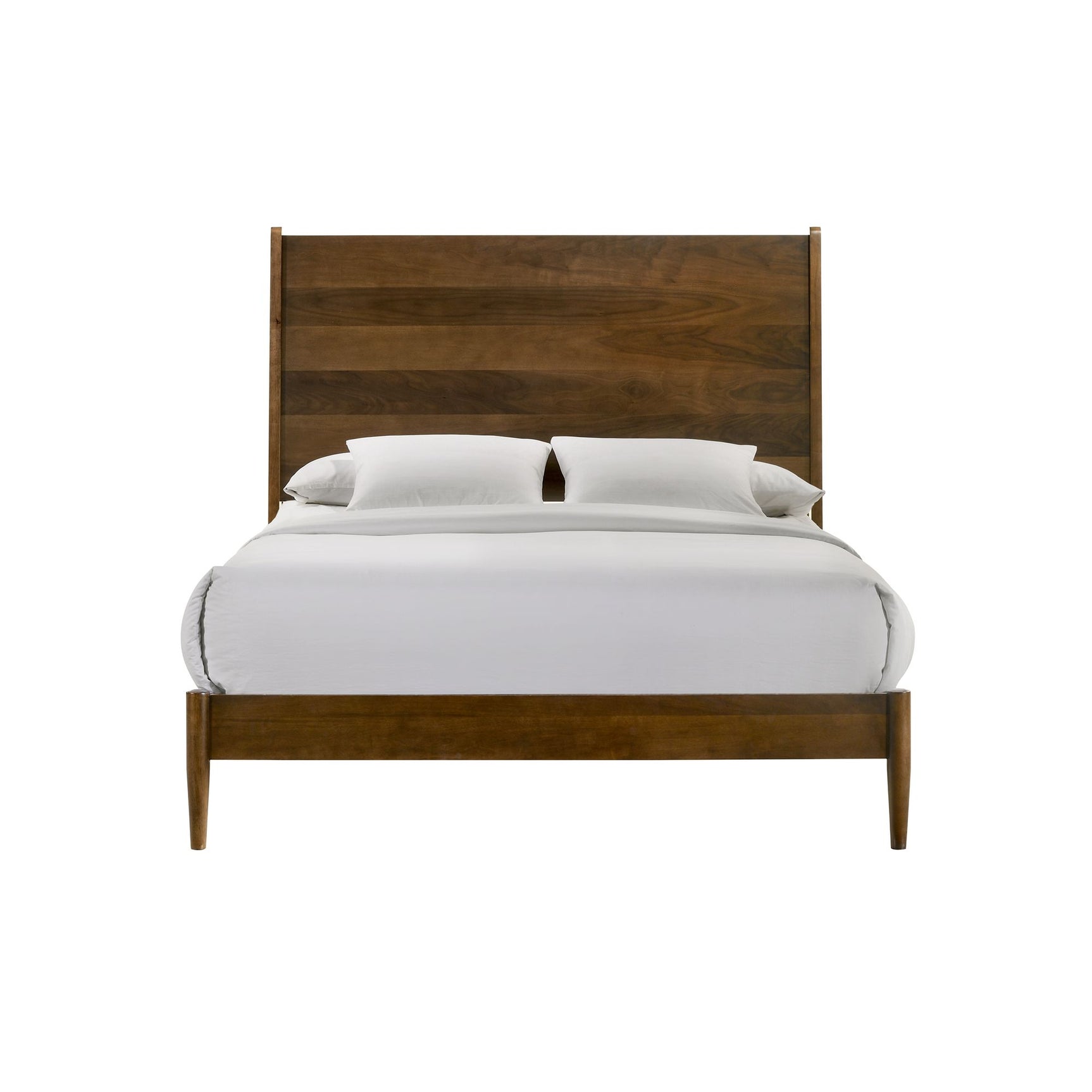 Malibu Queen Panel Bed in Walnut - Tampa Furniture Outlet