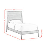 Malibu Twin Panel Bed in Walnut - Tampa Furniture Outlet