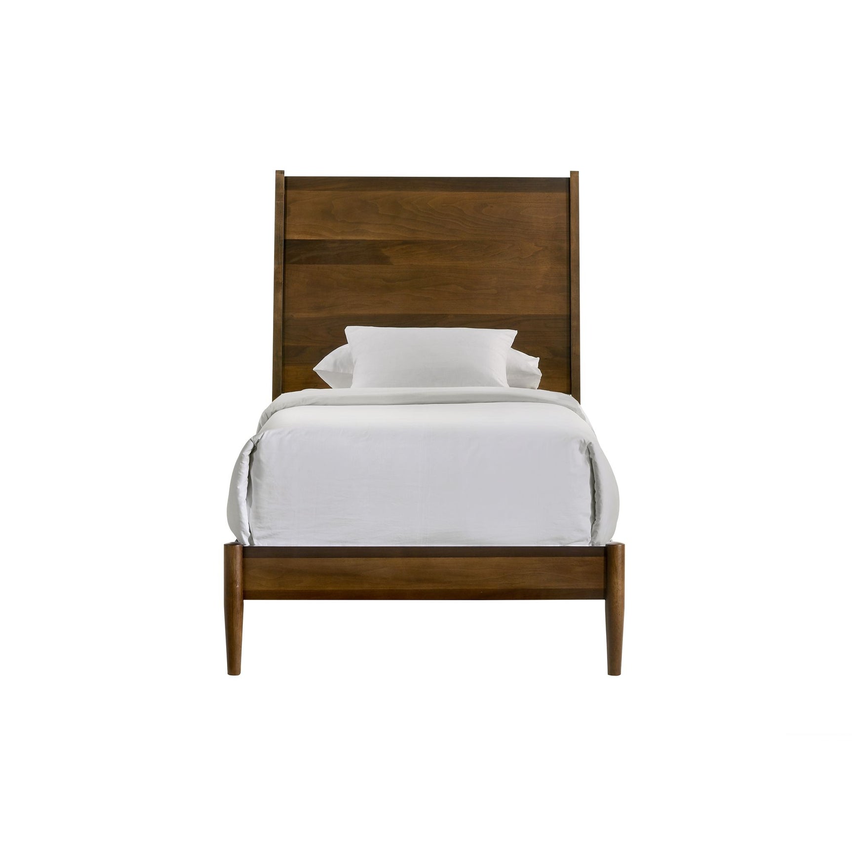 Malibu Twin Panel Bed in Walnut - Tampa Furniture Outlet