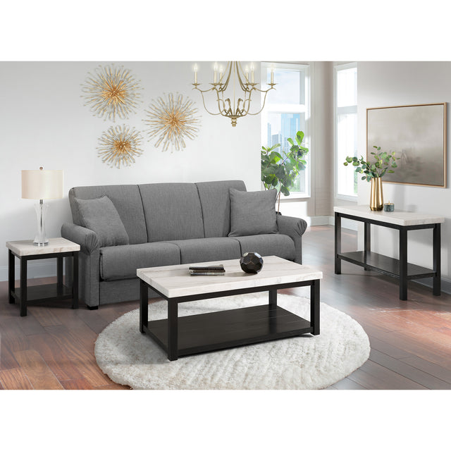 Marcello w/ White Top - End table – SKU CML100ET | Elements
