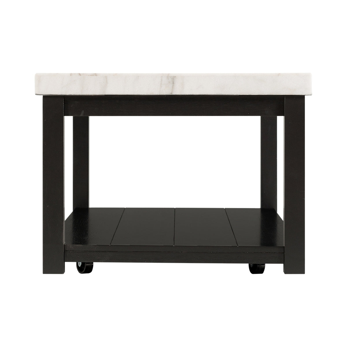 Marcello w/ White Top - Rectangular Coffee Table W/Casters