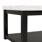 Marcello White Rectangular Coffee Table W/ Casters ISTA3 Packaging - Tampa Furniture Outlet