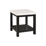 Marcello w/ White Top - End table - Tampa Furniture Outlet