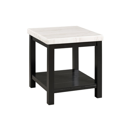 Marcello w/ White Top - End table - Tampa Furniture Outlet
