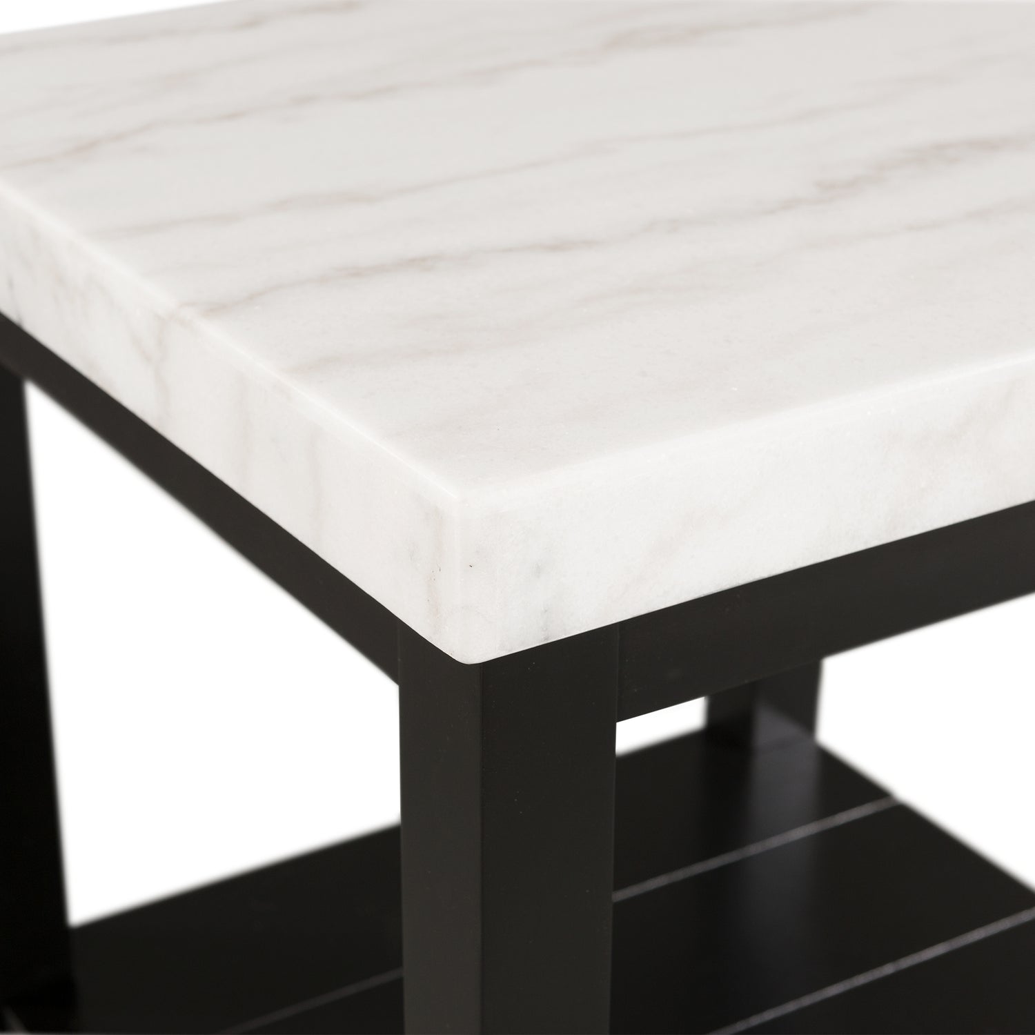 Marcello w/ White Top - End table - Tampa Furniture Outlet