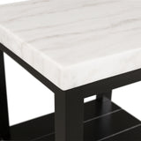 Marcello w/ White Top - End table - Tampa Furniture Outlet