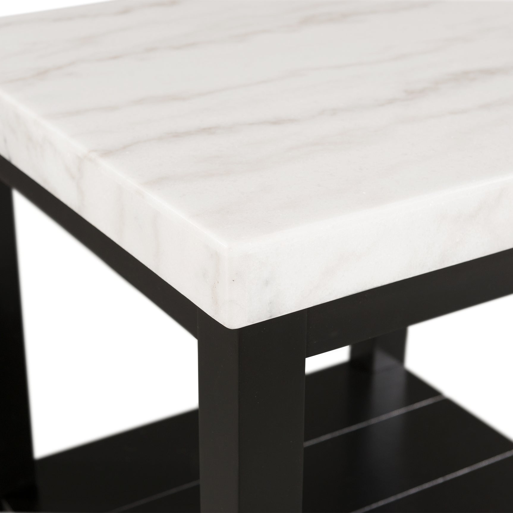 Marcello w/ White Top - End table - Tampa Furniture Outlet
