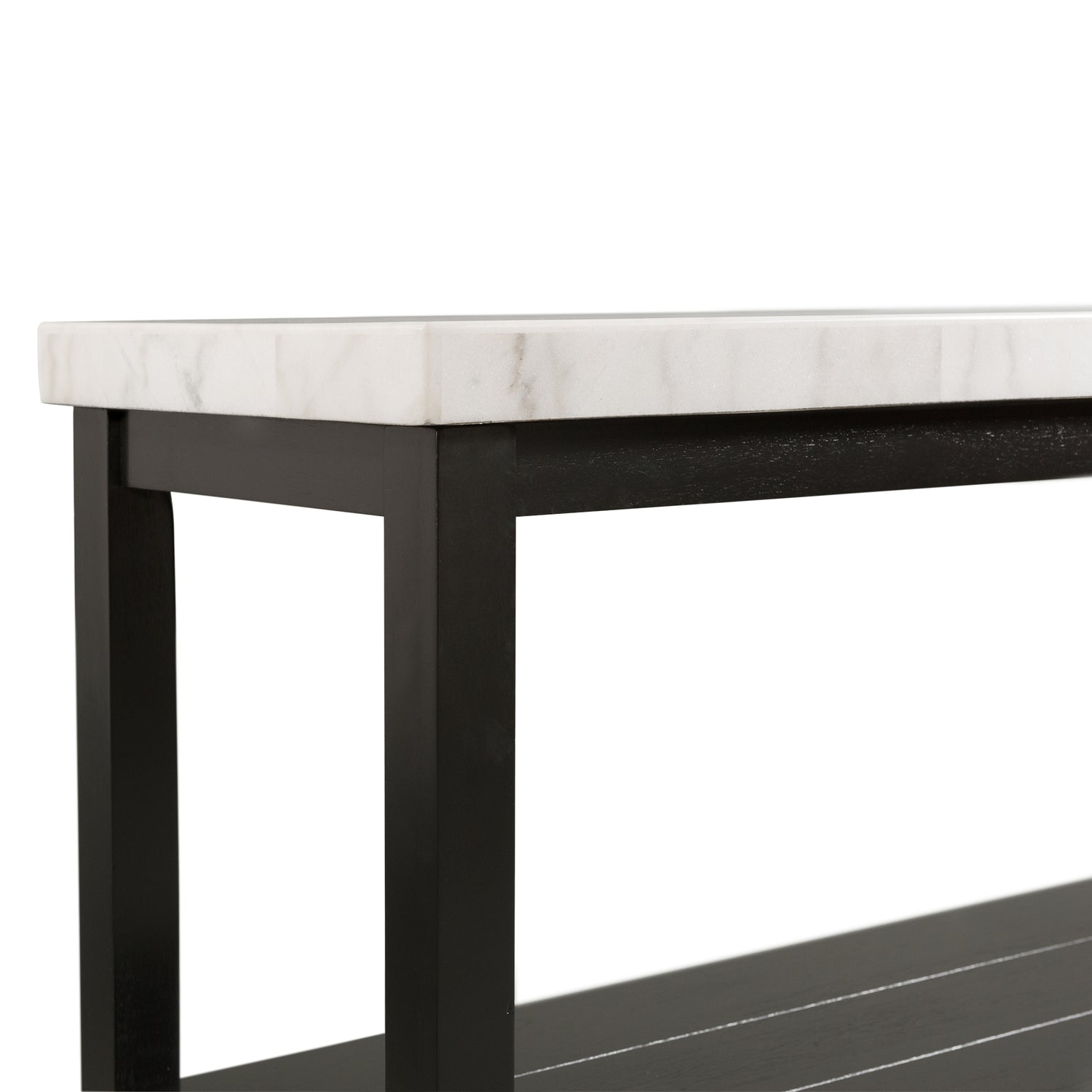 Marcello w/ White Top - Sofa Table - Tampa Furniture Outlet