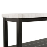 Marcello w/ White Top - Sofa Table - Tampa Furniture Outlet