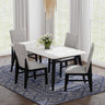 Marlene Dining Side Chair with Grey Fabric in Black (2 Per Carton) – SKU D-15850-8-SC | Elements