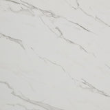 Marlene Dining Table with White Faux Marble Top in Black - Tampa Furniture Outlet