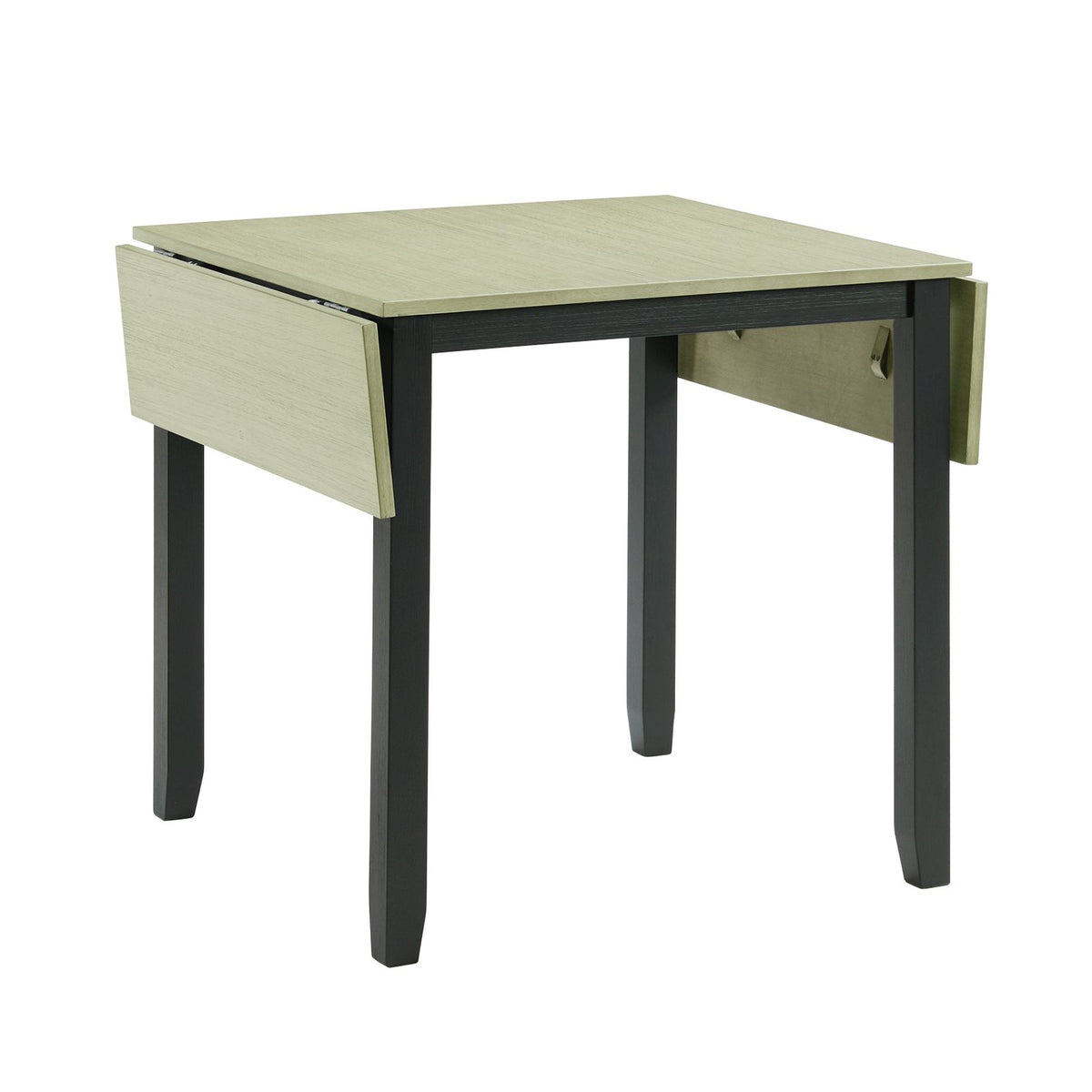 Martin 3 pc Drop Leaf Dining Set (Black Base)