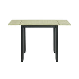 Martin 3 pc Drop Leaf Dining Set (Black Base)