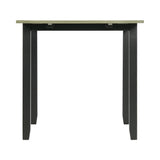 Martin 3 pc Drop Leaf Dining Set (Black Base)