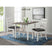 Martin 3 pc Drop Leaf Dining Set (Dark Brown Top - White Base) – SKU DMT7003DLDS | Elements