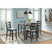 Martin Dining Side Chair with Grey Fabric - Black Finish (2 Per Carton) – SKU DMT300SC | Elements