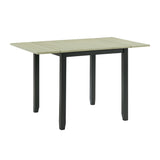 Martin 3 pc Drop Leaf Dining Set (Black Base) - Tampa Furniture Outlet