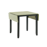 Martin 3 pc Drop Leaf Dining Set (Black Base) - Tampa Furniture Outlet
