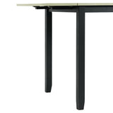Martin 3 pc Drop Leaf Dining Set (Black Base) - Tampa Furniture Outlet