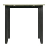 Martin 3 pc Drop Leaf Dining Set (Black Base) - Tampa Furniture Outlet