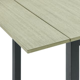 Martin 3 pc Drop Leaf Dining Set (Black Base) - Tampa Furniture Outlet