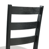 Martin 3 pc Drop Leaf Dining Set (Black Base) - Tampa Furniture Outlet