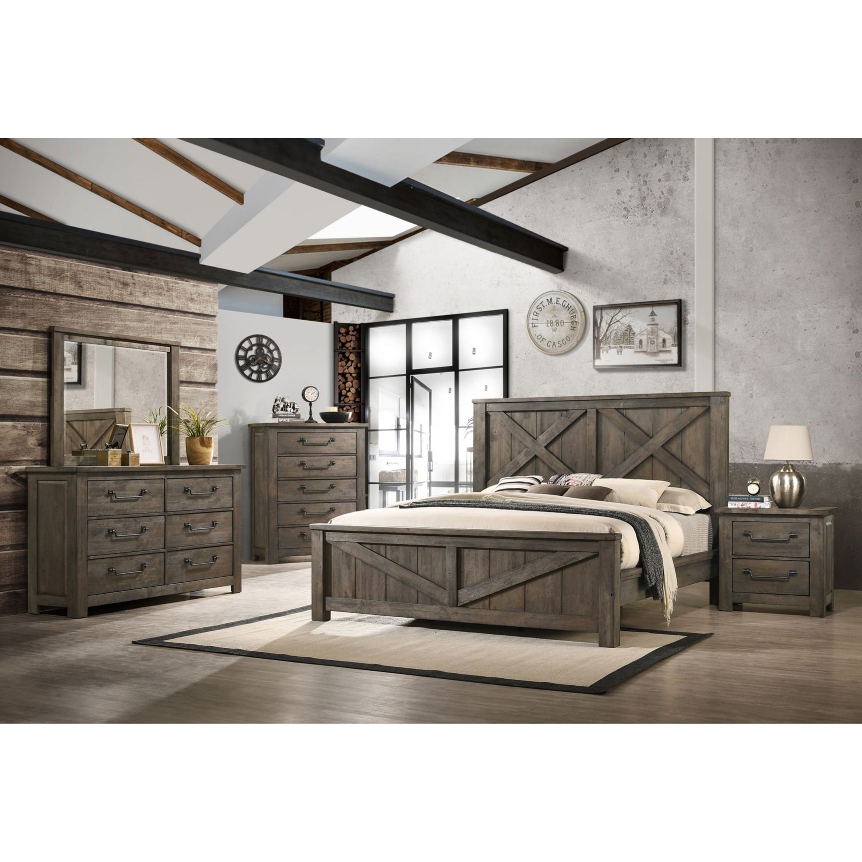 Maverick King Bed Grey – SKU MV500KB | Elements