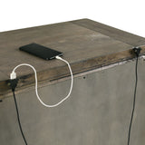 Maverick Nightstand w/USB Grey - Tampa Furniture Outlet
