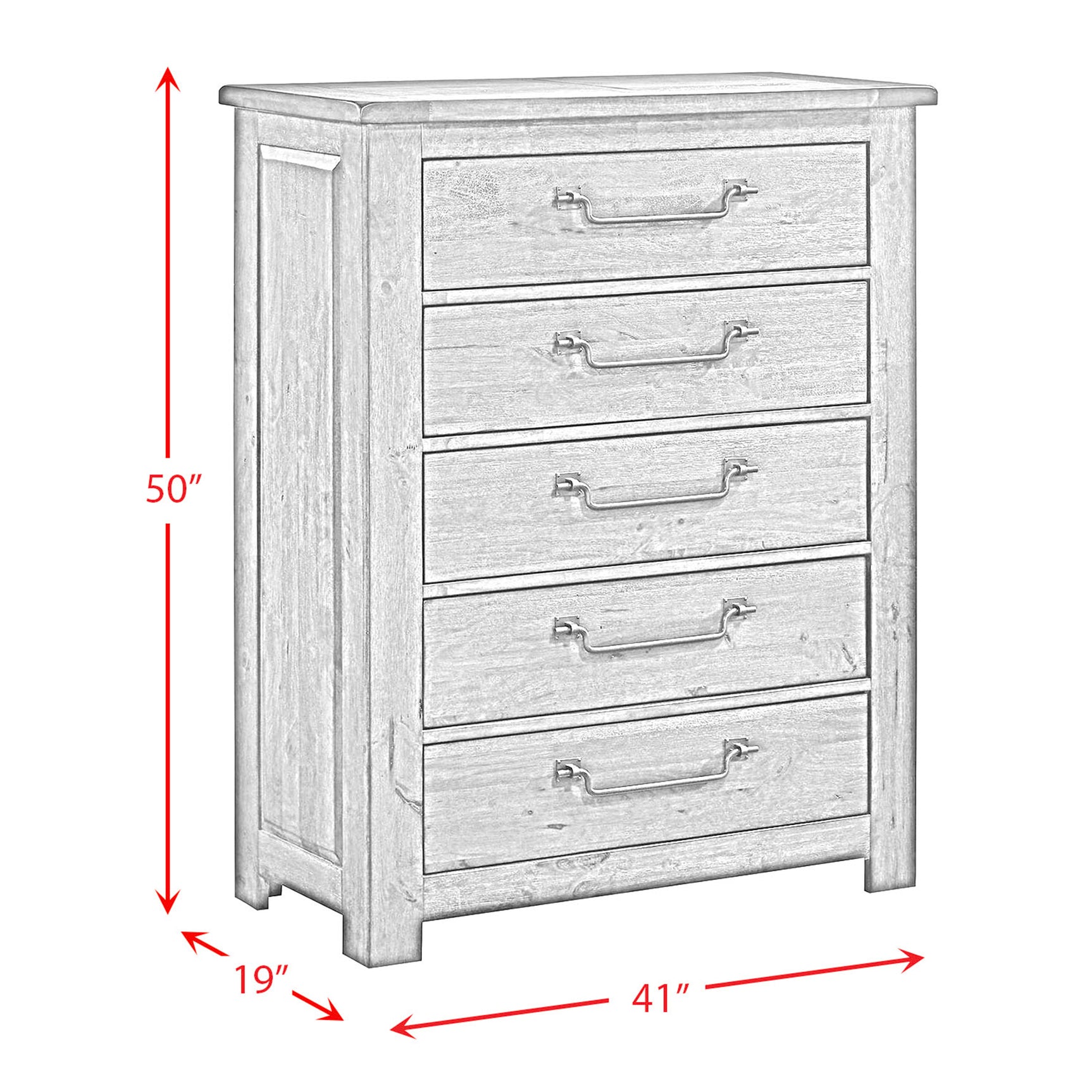 Maverick Chest Grey - Tampa Furniture Outlet