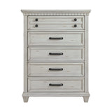McCoy 5-Drawer Chest in Antique White - Tampa Furniture Outlet